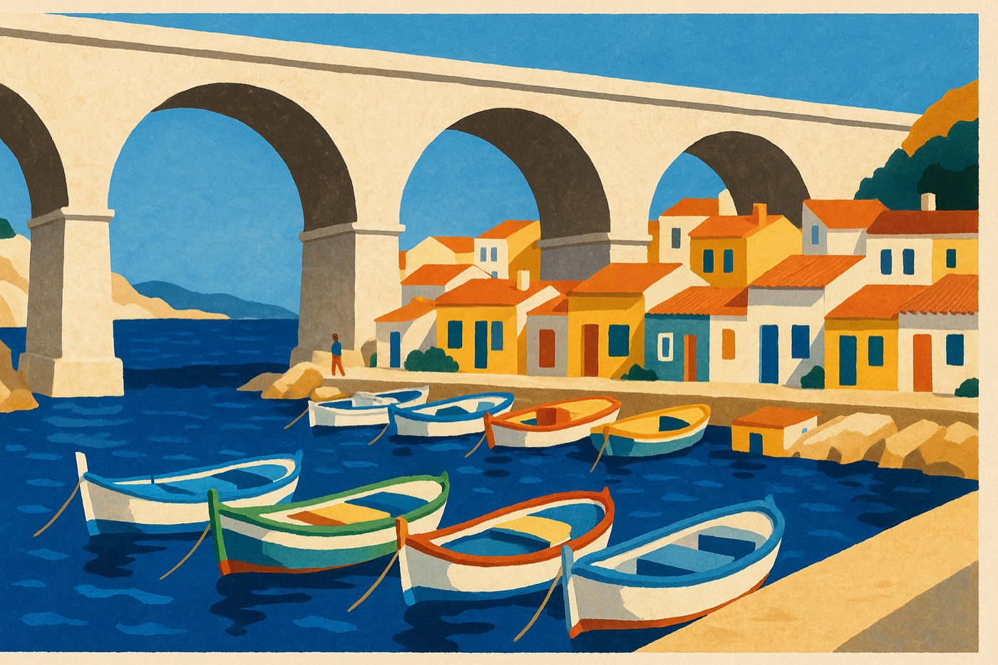 Illustration : Corniche et Vallon des Auffes, Marseille