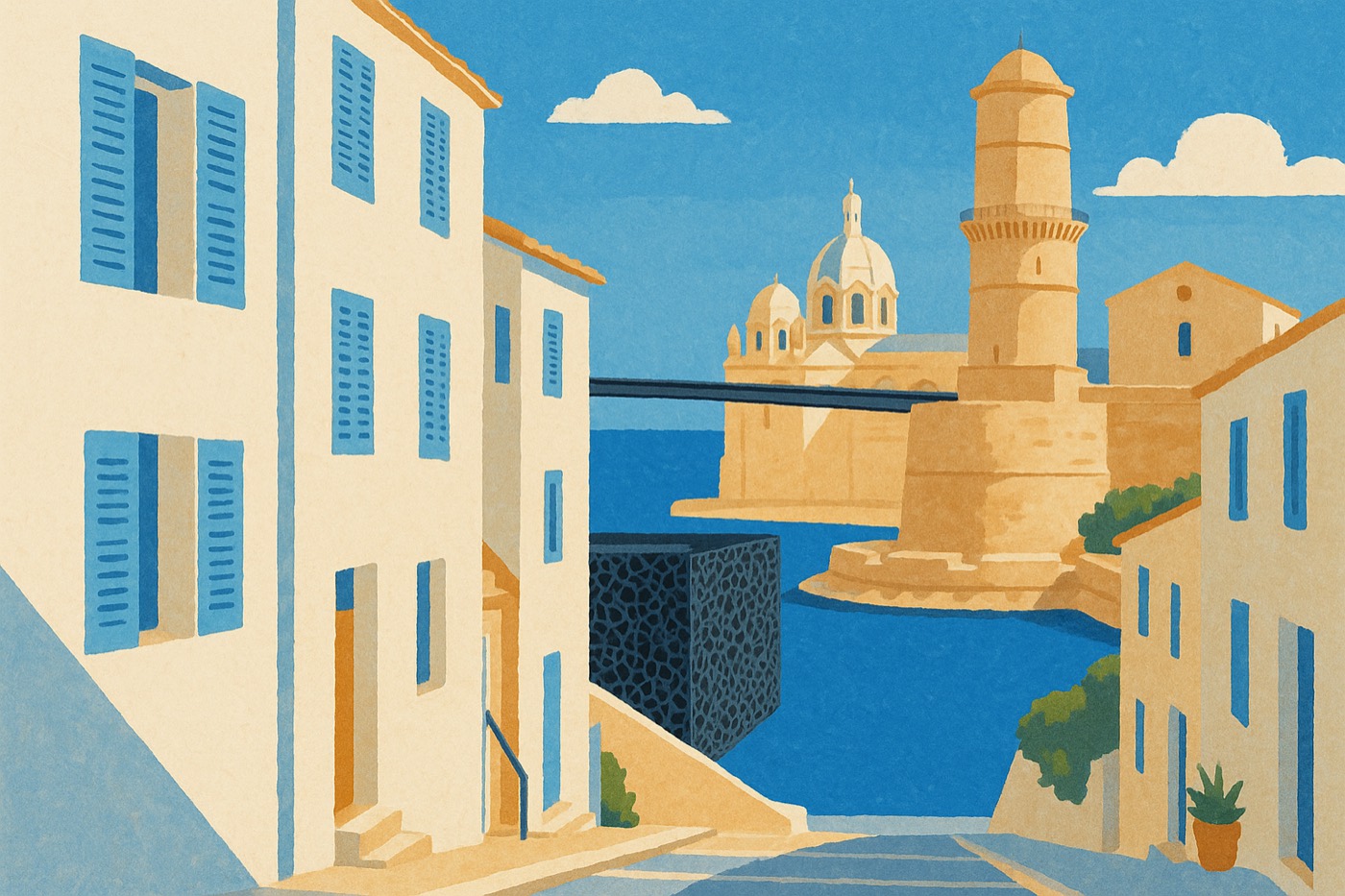 Illustration : Le Panier et Joliette, Marseille
