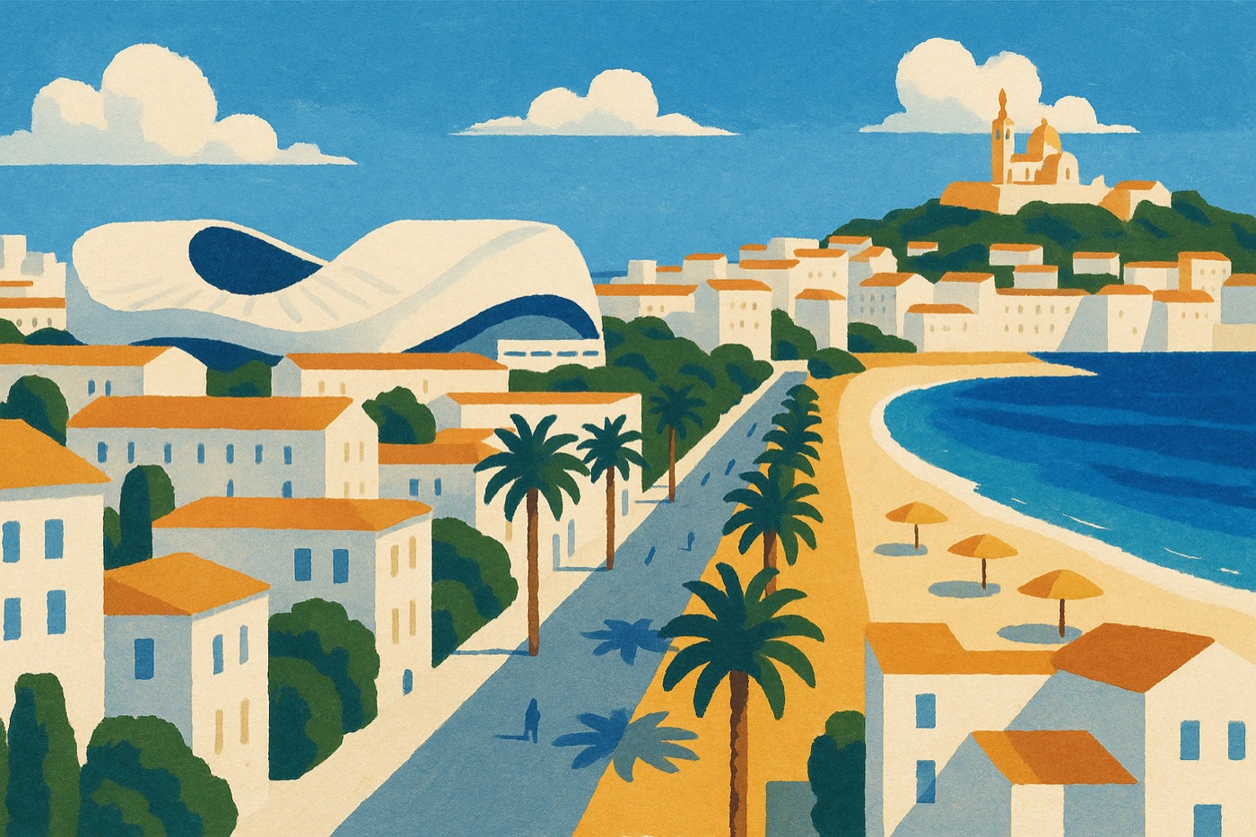 Illustration : Prado, Castellane et Vélodrome, Marseille