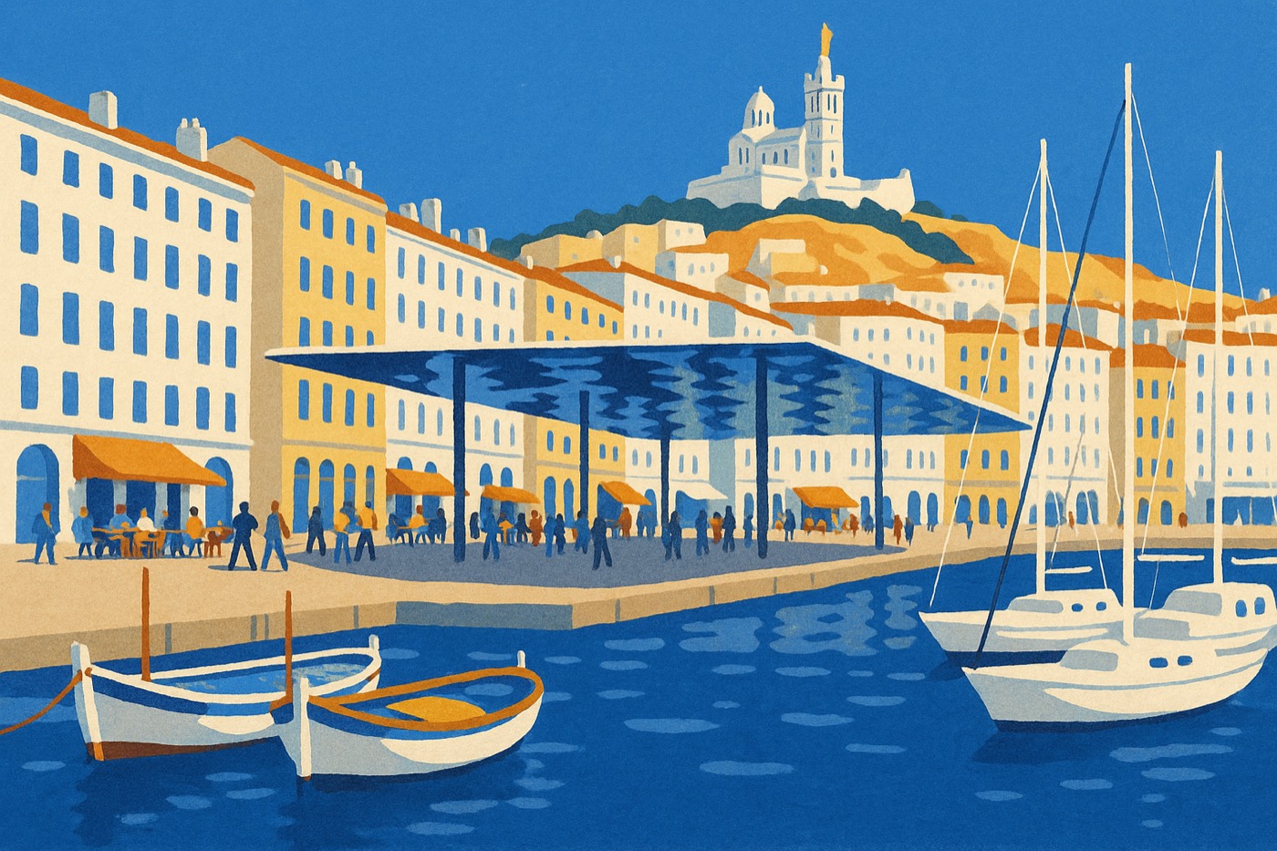 Illustration : Vieux-Port, Marseille